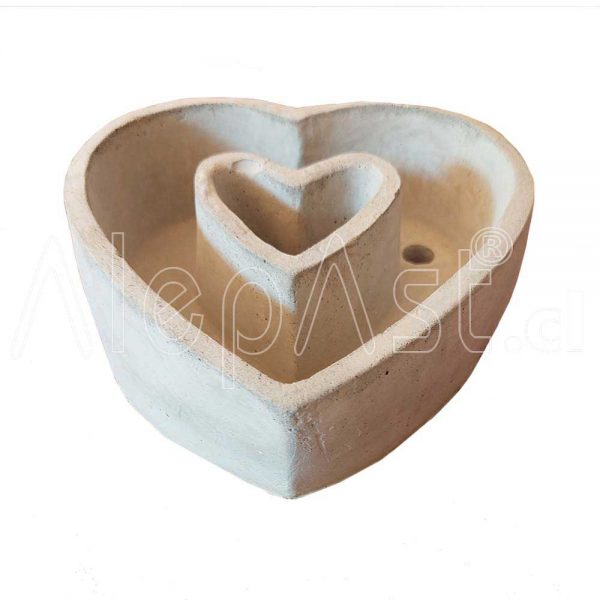 Macetero de Cemento Corazón 012 - Imagen 2